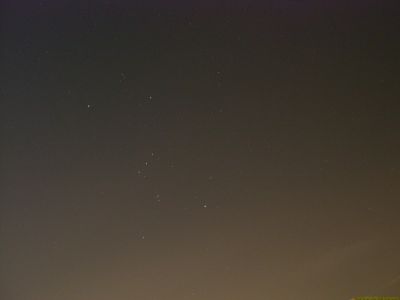 Созвездие Ориона.
 Декабрь 2005 г.
