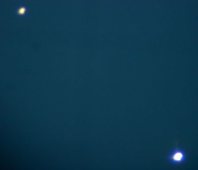 Соединение Юпитера и Венеры 5 ноября 2004 г.
