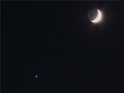 Луна и Юпитер
29 декабря 2009 г.
