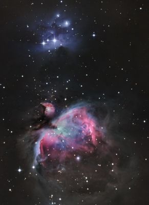 Туманности M 42, M 43 и NGC 1977

