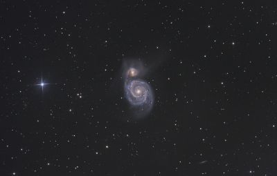 Галактика "Водоворот" (M 51)
Общее время экспозиции 5 часов 40 мин

