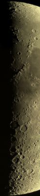 Панорама лунного терминатора
10 мая 2011 г. (восьмой день лунного месяца)
