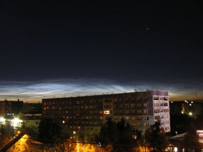 Серебристые облака 18 июля 2007 г.
г. Кемерово
