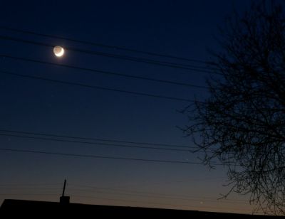 Луна, Плеяды и Меркурий
27 апреля 2009 г.
