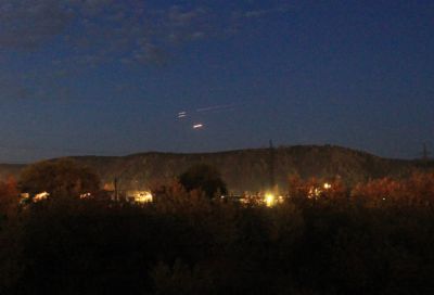 Старт РН Протон-М 21 сентября 2011 г.
Сгорание сброшенных ступеней
г. Новокузнецк

